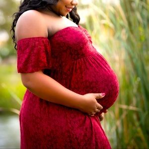 Maternity photo shoot gown
